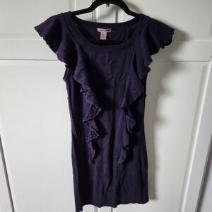 H&M Purple ruffle mini dress Size 2